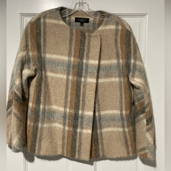 Talbots Plaid Swing Jacket, women’s 4 - Picture 1 of 13